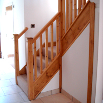 The first level of a staircase